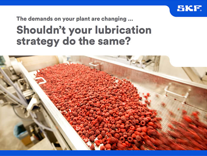 SKF Lubrication re-greasing food and beverage industry 